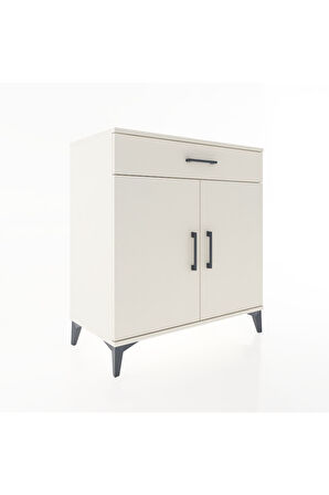 Hyperion Şifonyer 3 Raflı Tek Çekmeceli 2 Kapaklı 88x44x96 Aytaşı-Aytaşı