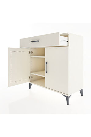 Hyperion Şifonyer 2 Raflı Tek Çekmeceli 2 Kapaklı 88x44x96 Aytaşı-Aytaşı