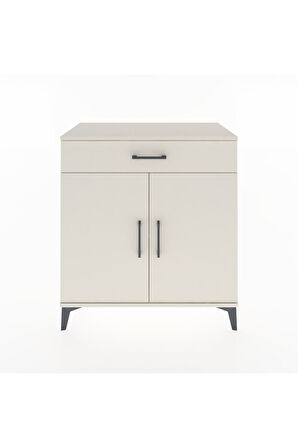 Hyperion Şifonyer Tek Raflı Tek Çekmeceli 2 Kapaklı 88x44x96 Aytaşı-Aytaşı