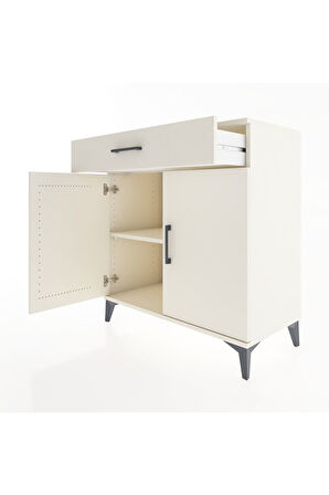 Hyperion Şifonyer Tek Raflı Tek Çekmeceli 2 Kapaklı 88x44x96 Aytaşı-Aytaşı