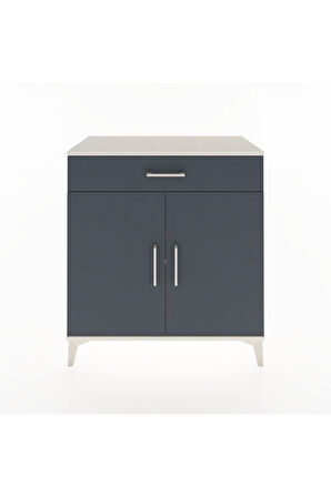 Hyperion Şifonyer Tek Raflı Tek Çekmeceli 2 Kapaklı 88x44x96 Aytaşı-Antrasit