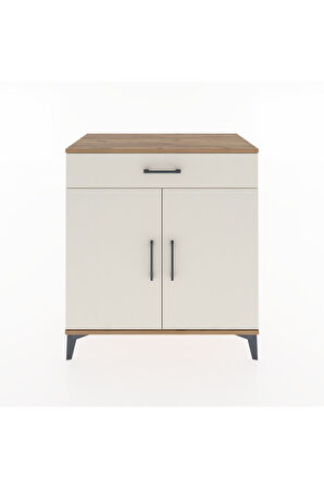 Hyperion Şifonyer Tek Raflı Tek Çekmeceli 2 Kapaklı 88x44x96 Çam-Aytaşı