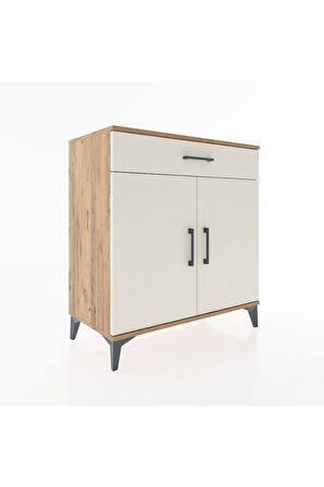Hyperion Şifonyer Tek Çekmeceli 2 Kapaklı 88x44x96 Çam-Aytaşı