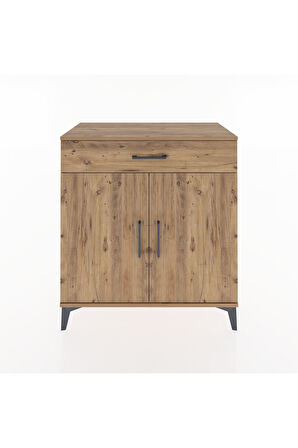 Hyperion Şifonyer Tek Çekmeceli 2 Kapaklı 88x44x96 Çam-Çam