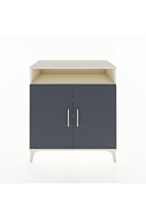 Hyperion Şifonyer 4 Raflı 2 Kapaklı 88x44x96 Aytaşı-Antrasit