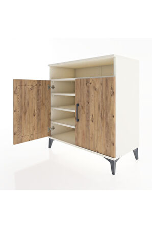 Hyperion Şifonyer 4 Raflı 2 Kapaklı 88x44x96 Aytaşı-Çam