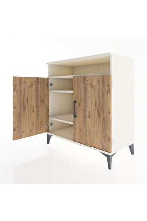 Hyperion Şifonyer 3 Raflı 2 Kapaklı 88x44x96 Aytaşı-Çam