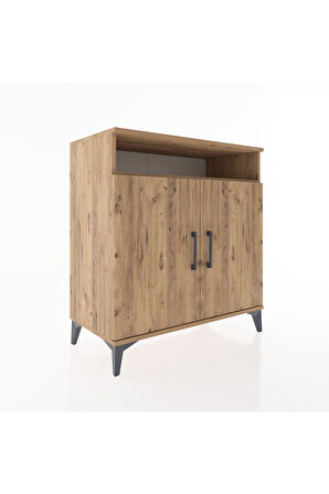 Hyperion Şifonyer 3 Raflı 2 Kapaklı 88x44x96 Çam-Çam