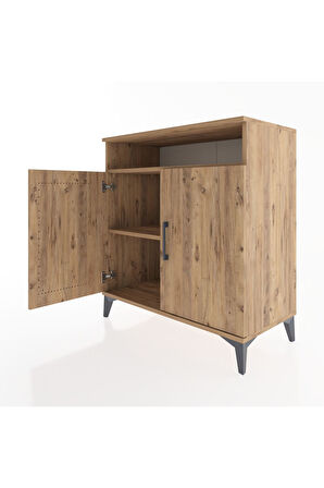 Hyperion Şifonyer 2 Raflı 2 Kapaklı 88x44x96 Çam-Çam