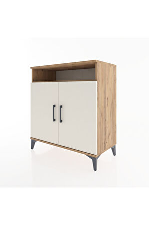 Hyperion Şifonyer Tek Raflı 2 Kapaklı 88x44x96 Çam-Aytaşı