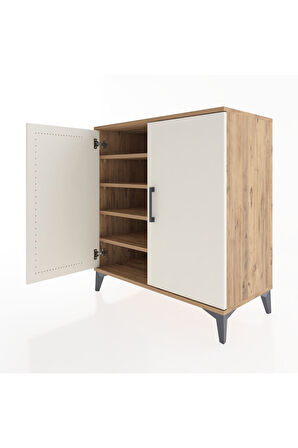 Hyperion Şifonyer 4 Raflı 2 Kapaklı 88x44x96 Çam-Aytaşı