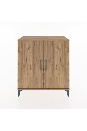 Hyperion Şifonyer 4 Raflı 2 Kapaklı 88x44x96 Çam-Çam