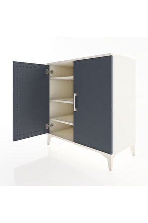 Hyperion Şifonyer 3 Raflı 2 Kapaklı 88x44x96 Aytaşı-Antrasit