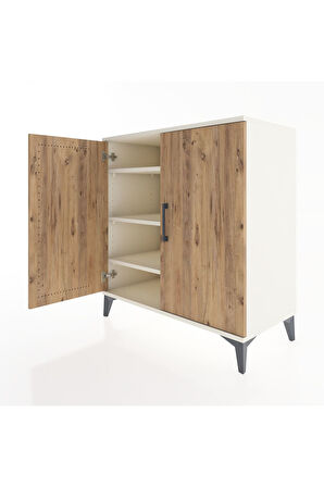 Hyperion Şifonyer 3 Raflı 2 Kapaklı 88x44x96 Aytaşı-Çam