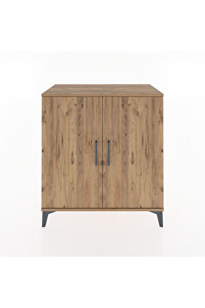 Hyperion Şifonyer 3 Raflı 2 Kapaklı 88x44x96 Çam-Çam