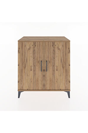 Hyperion Şifonyer Tek Raflı 2 Kapaklı 88x44x96 Çam-Çam