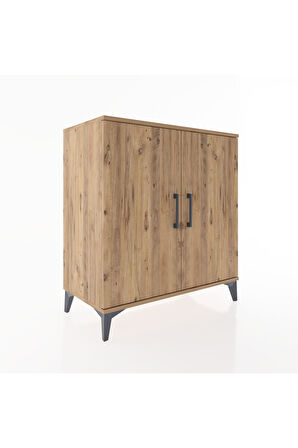 Hyperion Şifonyer 2 Kapaklı 88x44x96 Çam-Çam
