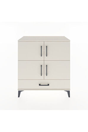 Hyperion Şifonyer 4 Raflı Tek Çekmeceli 4 Kapaklı 88x44x96 Aytaşı-Aytaşı