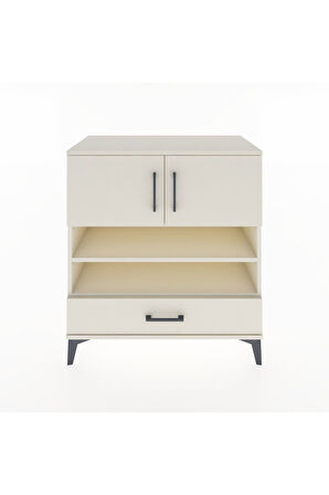 Hyperion Şifonyer 3 Raflı Tek Çekmeceli 2 Kapaklı 88x44x96 Aytaşı-Aytaşı