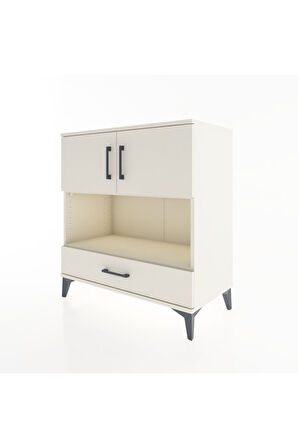 Hyperion Şifonyer 3 Raflı Tek Çekmeceli 2 Kapaklı 88x44x96 Aytaşı-Aytaşı