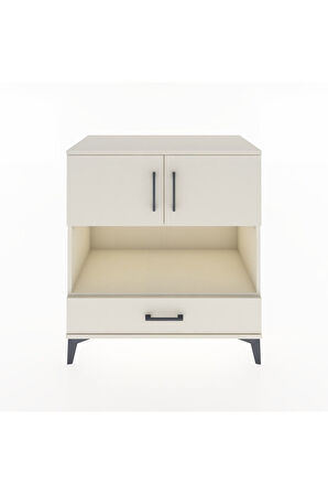 Hyperion Şifonyer 2 Raflı Tek Çekmeceli 2 Kapaklı 88x44x96 Aytaşı-Aytaşı