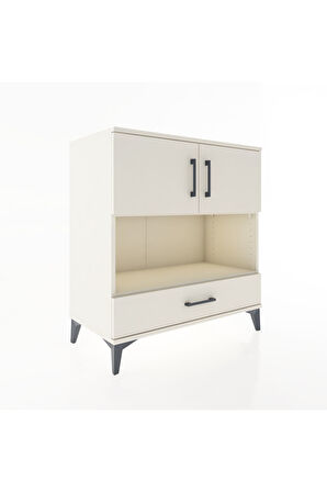 Hyperion Şifonyer 2 Raflı Tek Çekmeceli 2 Kapaklı 88x44x96 Aytaşı-Aytaşı