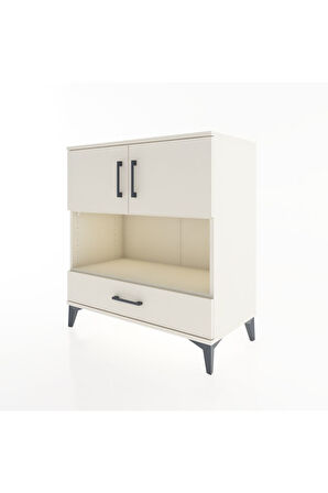 Hyperion Şifonyer 2 Raflı Tek Çekmeceli 2 Kapaklı 88x44x96 Aytaşı-Aytaşı