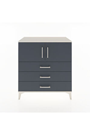 Hyperion Şifonyer 2 Raflı 3 Çekmeceli 2 Kapaklı 88x44x96 Aytaşı-Antrasit