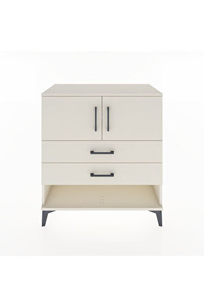 Hyperion Şifonyer 2 Raflı 2 Çekmeceli 2 Kapaklı 88x44x96 Aytaşı-Aytaşı