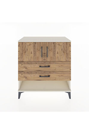 Hyperion Şifonyer 2 Raflı 2 Çekmeceli 2 Kapaklı 88x44x96 Aytaşı-Çam