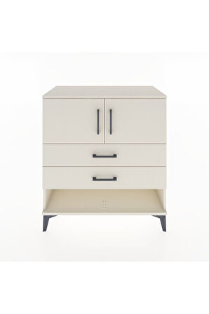 Hyperion Şifonyer Tek Raflı 2 Çekmeceli 2 Kapaklı 88x44x96 Aytaşı-Aytaşı