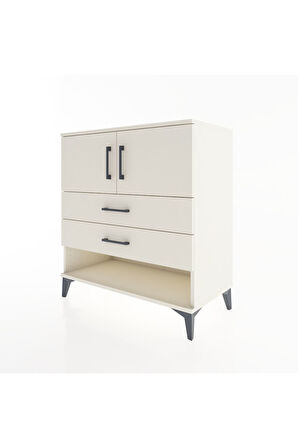 Hyperion Şifonyer Tek Raflı 2 Çekmeceli 2 Kapaklı 88x44x96 Aytaşı-Aytaşı