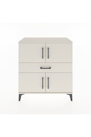 Hyperion Şifonyer Tek Raflı Tek Çekmeceli 4 Kapaklı 88x44x96 Aytaşı-Aytaşı