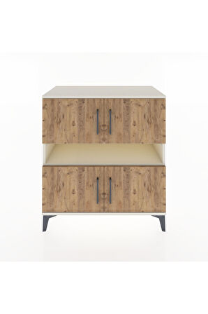 Hyperion Şifonyer 5 Raflı 4 Kapaklı 88x44x96 Aytaşı-Çam