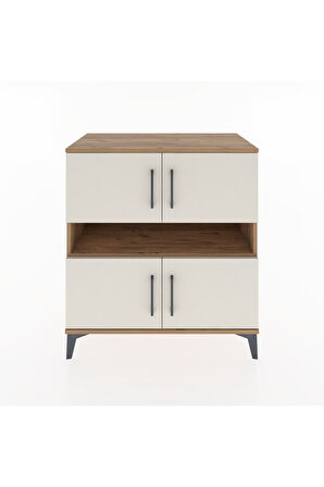 Hyperion Şifonyer 5 Raflı 4 Kapaklı 88x44x96 Çam-Aytaşı