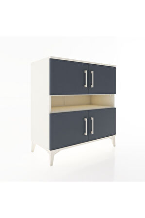 Hyperion Şifonyer 2 Raflı 4 Kapaklı 88x44x96 Aytaşı-Antrasit