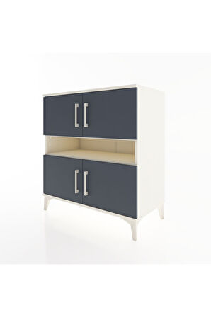 Hyperion Şifonyer 2 Raflı 4 Kapaklı 88x44x96 Aytaşı-Antrasit