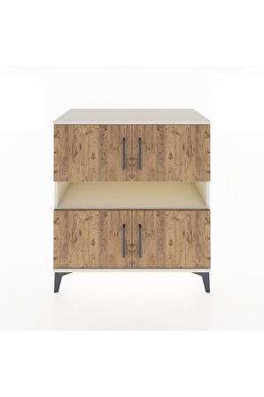 Hyperion Şifonyer 2 Raflı 4 Kapaklı 88x44x96 Aytaşı-Çam