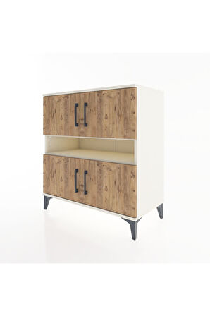 Hyperion Şifonyer 2 Raflı 4 Kapaklı 88x44x96 Aytaşı-Çam