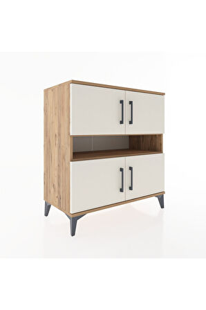 Hyperion Şifonyer 2 Raflı 4 Kapaklı 88x44x96 Çam-Aytaşı