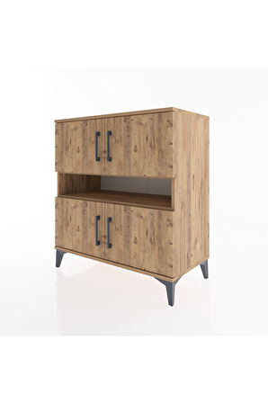 Hyperion Şifonyer 2 Raflı 4 Kapaklı 88x44x96 Çam-Çam
