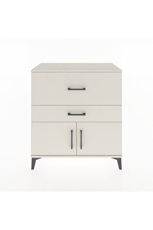 Hyperion Şifonyer Tek Raflı 2 Çekmeceli 2 Kapaklı 88x44x96 Aytaşı-Aytaşı