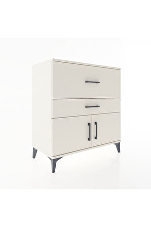 Hyperion Şifonyer Tek Raflı 2 Çekmeceli 2 Kapaklı 88x44x96 Aytaşı-Aytaşı