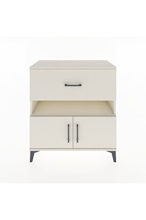 Hyperion Şifonyer Tek Raflı Tek Çekmeceli 2 Kapaklı 88x44x96 Aytaşı-Aytaşı