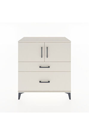 Hyperion Şifonyer Tek Raflı 2 Çekmeceli 2 Kapaklı 88x44x96 Aytaşı-Aytaşı