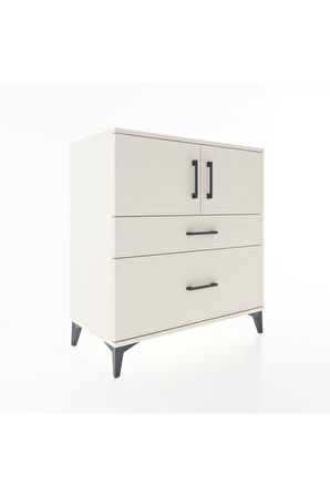 Hyperion Şifonyer Tek Raflı 2 Çekmeceli 2 Kapaklı 88x44x96 Aytaşı-Aytaşı