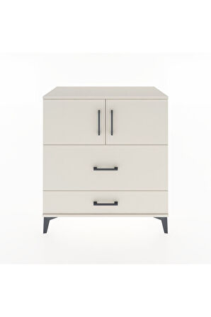 Hyperion Şifonyer Tek Raflı 2 Çekmeceli 2 Kapaklı 88x44x96 Aytaşı-Aytaşı