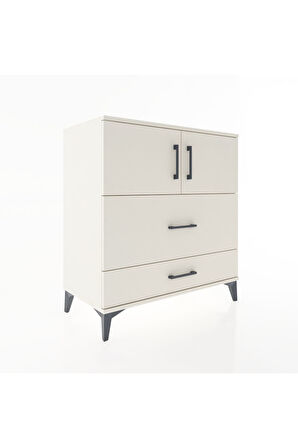 Hyperion Şifonyer Tek Raflı 2 Çekmeceli 2 Kapaklı 88x44x96 Aytaşı-Aytaşı