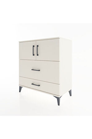 Hyperion Şifonyer Tek Raflı 2 Çekmeceli 2 Kapaklı 88x44x96 Aytaşı-Aytaşı