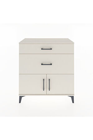 Hyperion Şifonyer Tek Raflı 2 Çekmeceli 2 Kapaklı 88x44x96 Aytaşı-Aytaşı